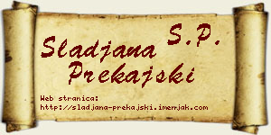 Slađana Prekajski vizit kartica